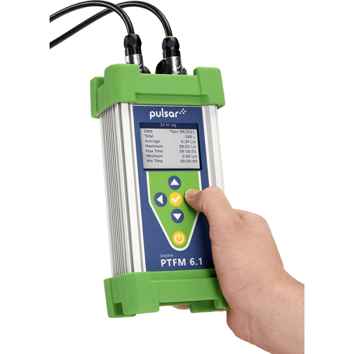 Portable clamp-on transit-time flow meter