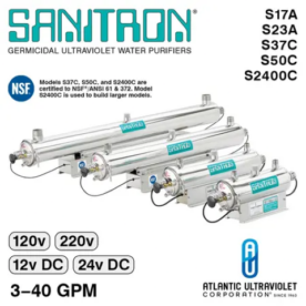 01. SANITRON® UV Water Purifiers 3-40 GPM - SingleQuartz Sleeve Included) (01)