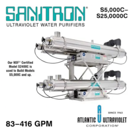 03. SANITRON® UV Water Purifiers 83–416 GPM MQuartz Sleeves Included 01