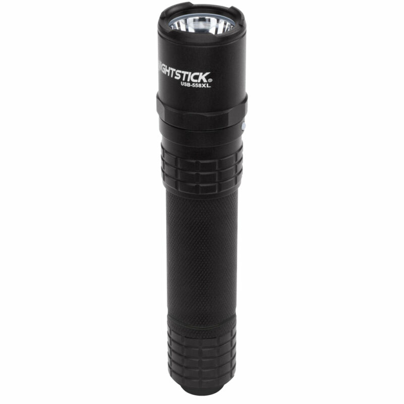 USB Tactical Flashlight - Black - Image 3