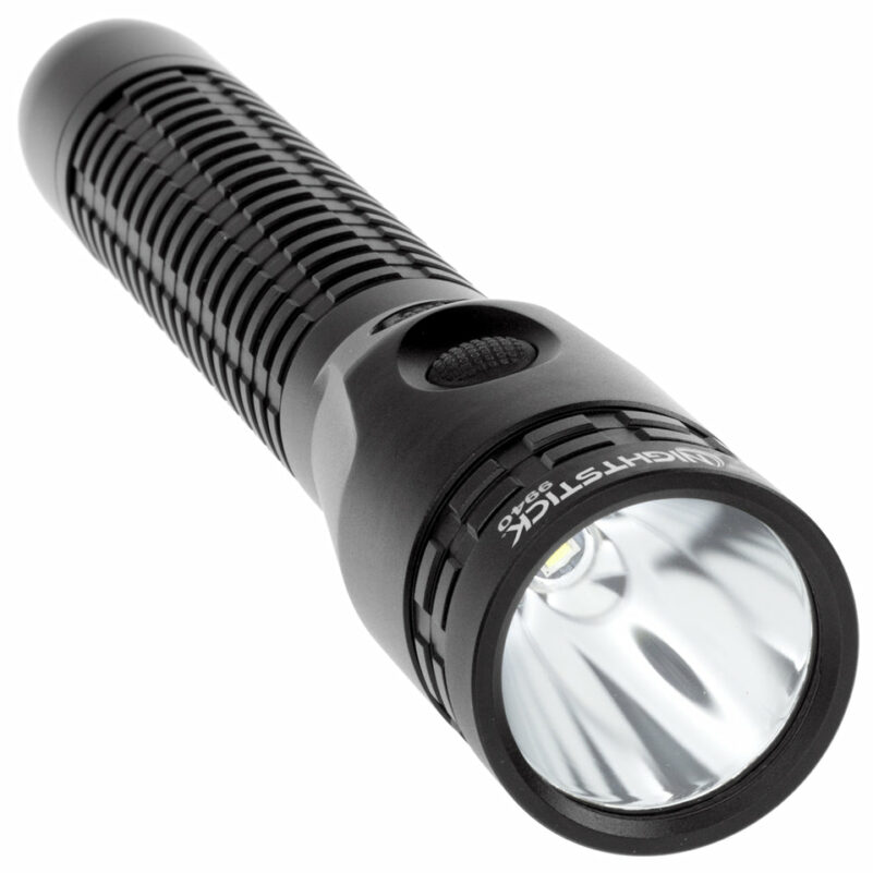 Metal Dual-Light Rechargeable Flashlight w/Magnet - Black