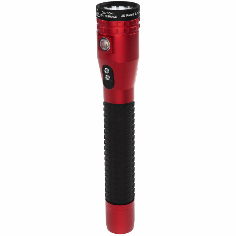 177. METAL DUAL LIGHT RECHARGEABLE FLASHLIGHT WMAGNET RED NSR 9940XL 1