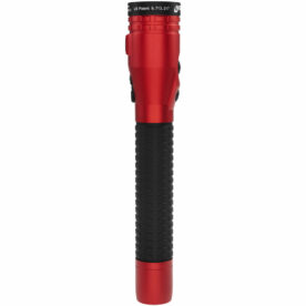 180. METAL DUAL-LIGHT RECHARGEABLE FLASHLIGHT WMAGNET - RED NSR-9940XL (4)