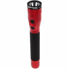 181. METAL DUAL-LIGHT RECHARGEABLE FLASHLIGHT WMAGNET - RED NSR-9940XL (5)