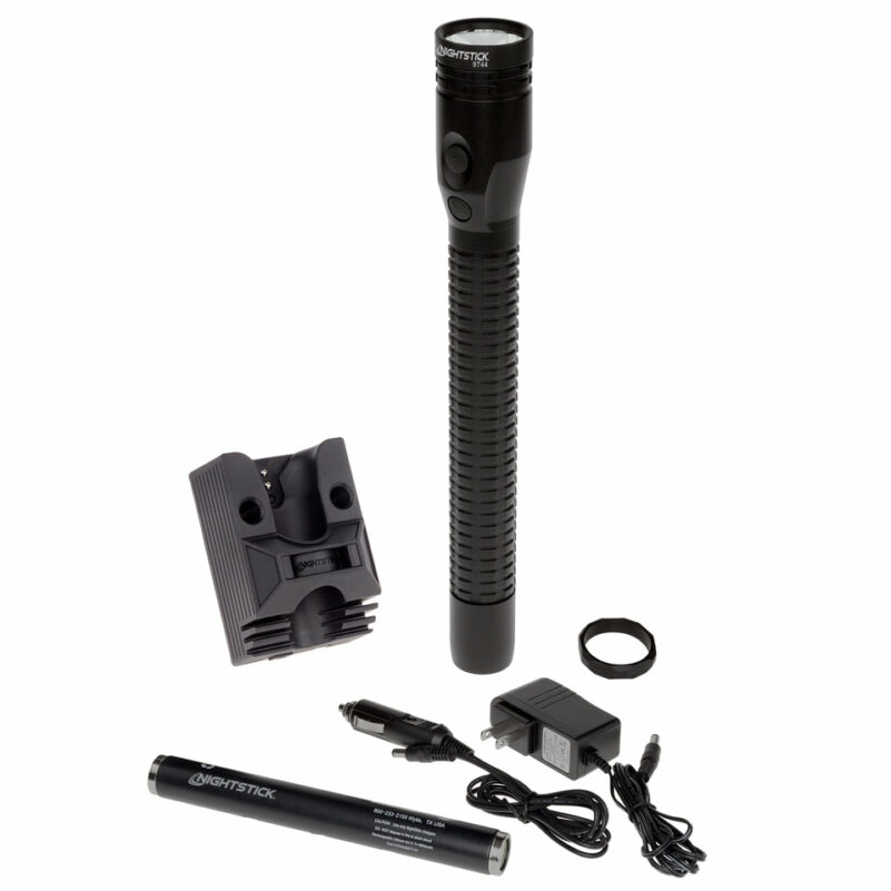 Metal Full-Size Dual-Light Rechargeable Flashlight