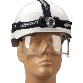 Adjustable beam USB rechargeable headlamp