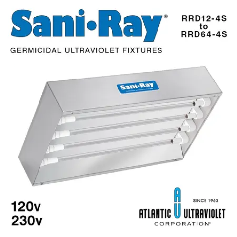 41. SaniRay® 4 Lamp UV Recessed Air Surface Irradiating Fixtures RRD12 RRD64 Four Lamp Standard Output 01