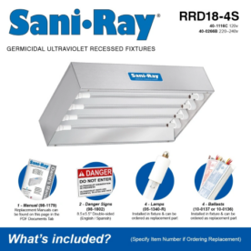 42. SaniRay® 4-Lamp UV Recessed Air Surface Irradiating Fixtures - RRD12-RRD64 - Four Lamp Standard Output (02)
