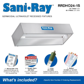 44. SaniRay® UV Recessed Air Surface Irradiating Fixtures - RRDHO18-RRDHO64 - High Output (02)