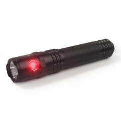 USB-590XL – USB Dual-Light Rechargeable Tactical Flashlight With Red Flood - Black