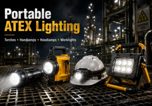 Portable ATEX Lighting: Torches, Handlamps, Headlamps & Worklights