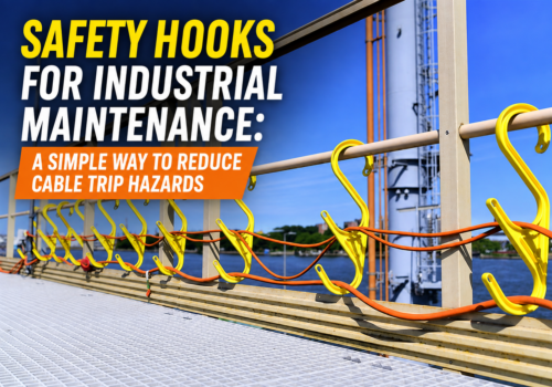 Safety hooks for industrial maintenance